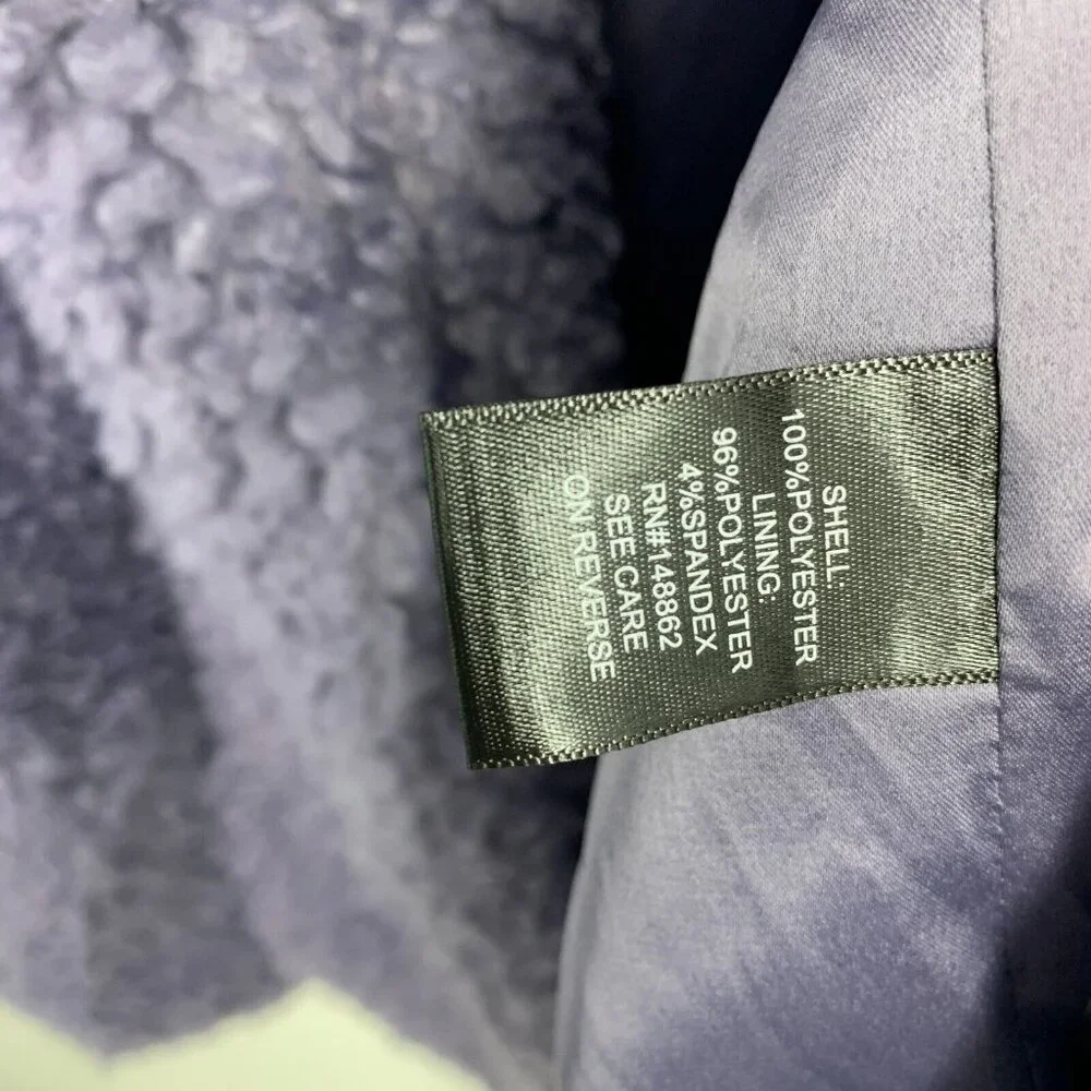 Torrid 0 Maxi Coat Size 12 Purple Soft Sherpa Open Front Lined NWT - Picture 11 of 15